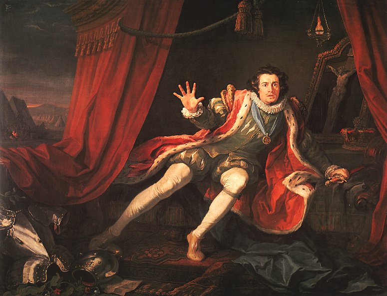 William Hogarth David Garrick as Richard III